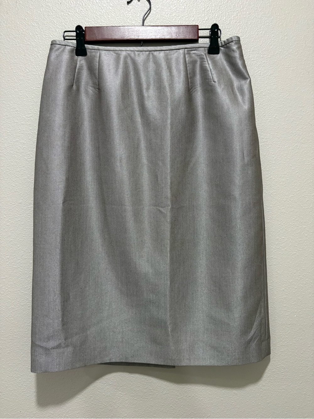 Evan Picone Silver Pencil Skirt 8